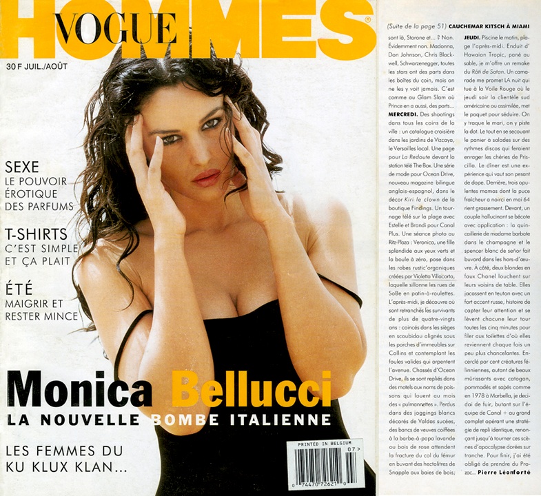 Vogues Hommes article mentioning ORG by vio Designer Violeta Villacorta